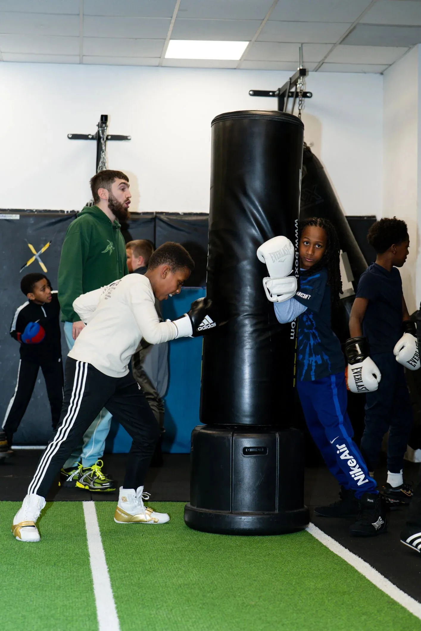 Young people training together at an FFLY youth session
